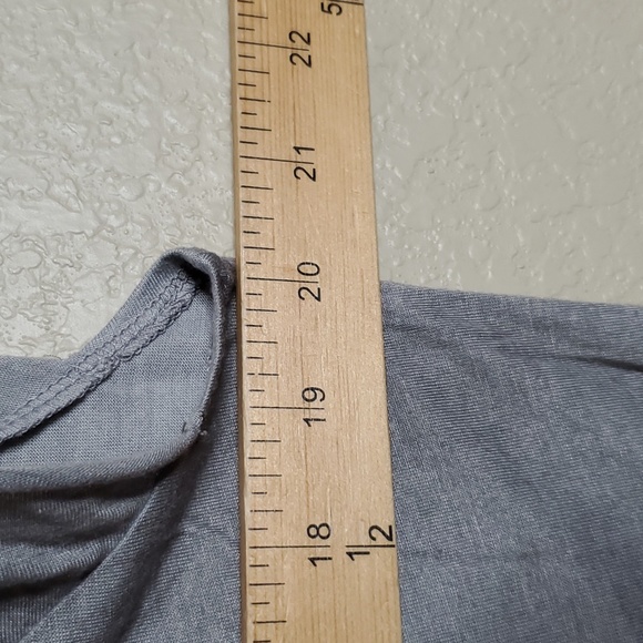 Double D Ranch Large Gray Studded Aztec Eagle short Sleeve tee shirt with Fringe - Picture 8 of 9